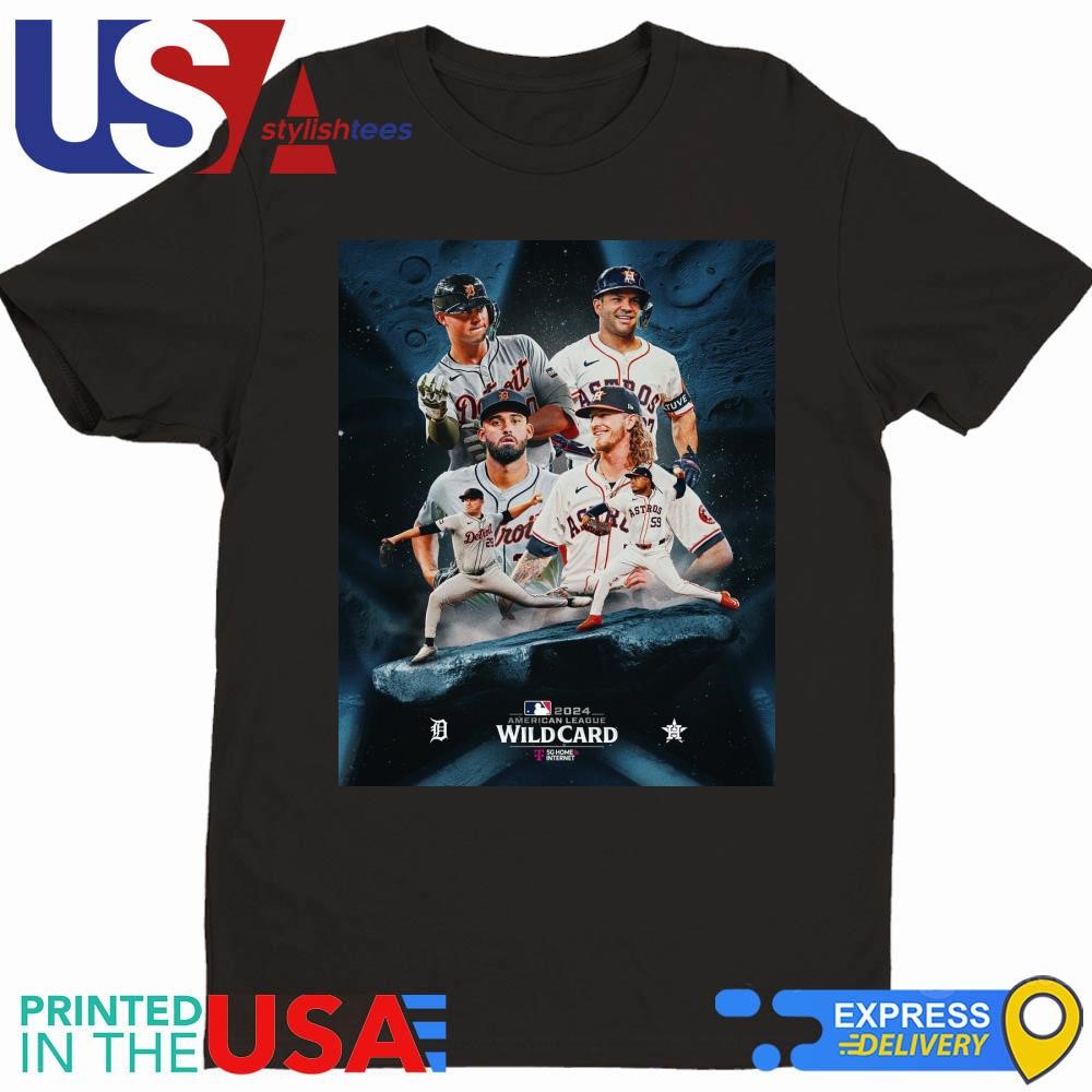 2024 American League Wild Card Detroit Tigers Vs Houston Astros Poster Shirt