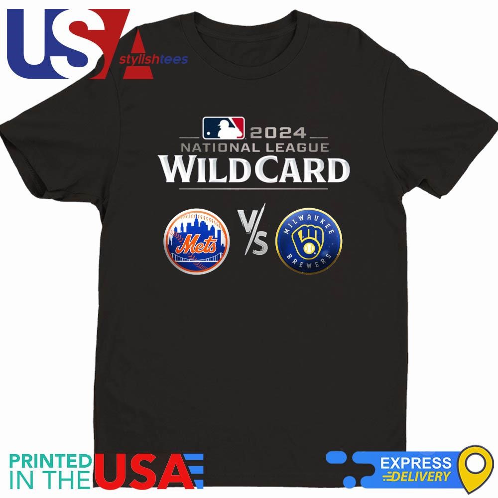 2024 National League Wild Card New York Mets Vs Milwaukee Brewers Logo Shirt