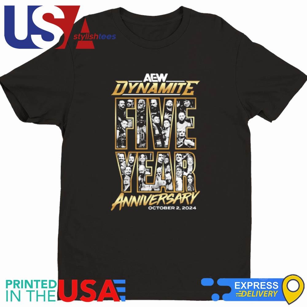 AEW Dynamite Five Year Anniversary October 2, 2024 Shirt