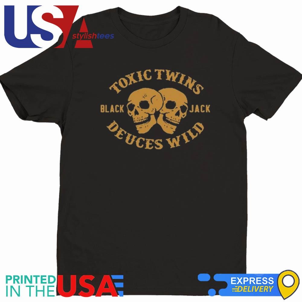 Aerosmith Toxic Twins Deuces Wild Black Jack Shirt