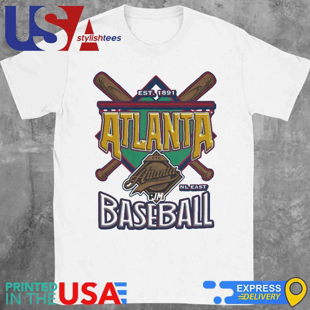 Atlanta Braves Baseball NL East October Est 1891 MLB Shirt