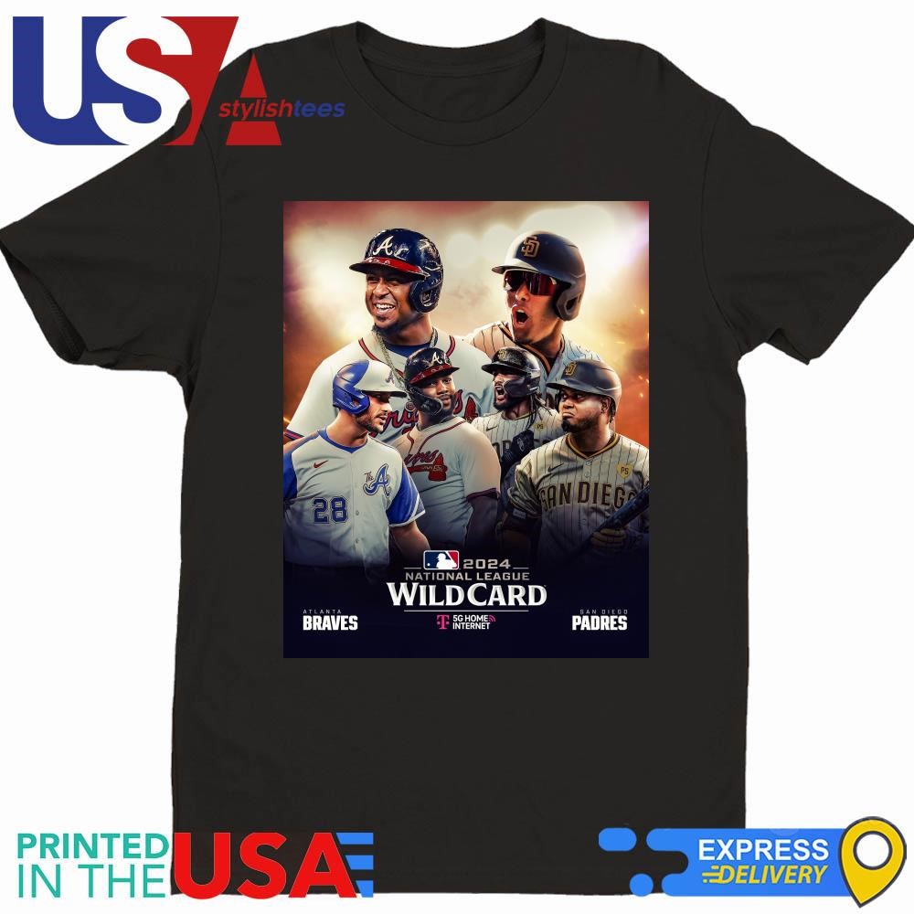 Atlanta Braves Vs San Diego Padres NL Wild Card Matchup 2024 Shirt