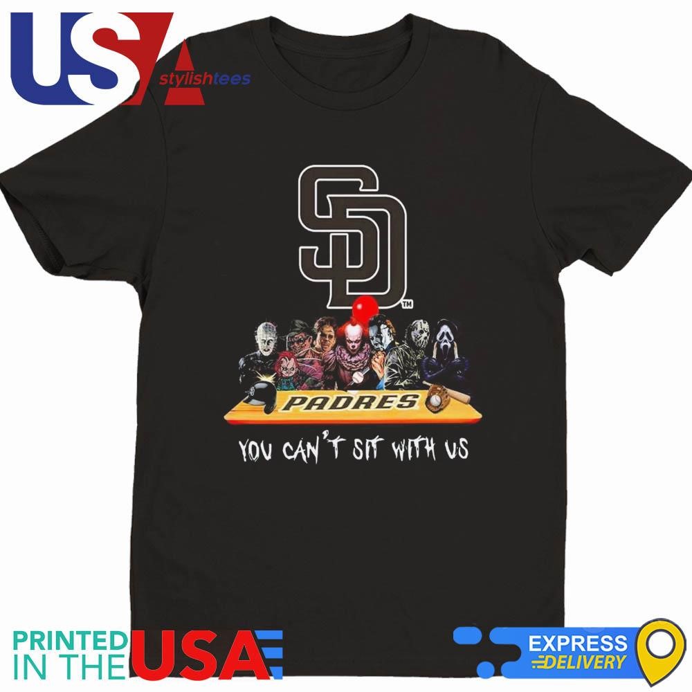 San Diego Padres MLB Horror Movies Halloween You Can't Sit With Us 2024 Shirt