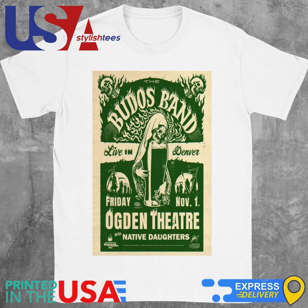 Budos Band Nov 01 2024 Ogden Theatre in Denver, CO Tour Shirt