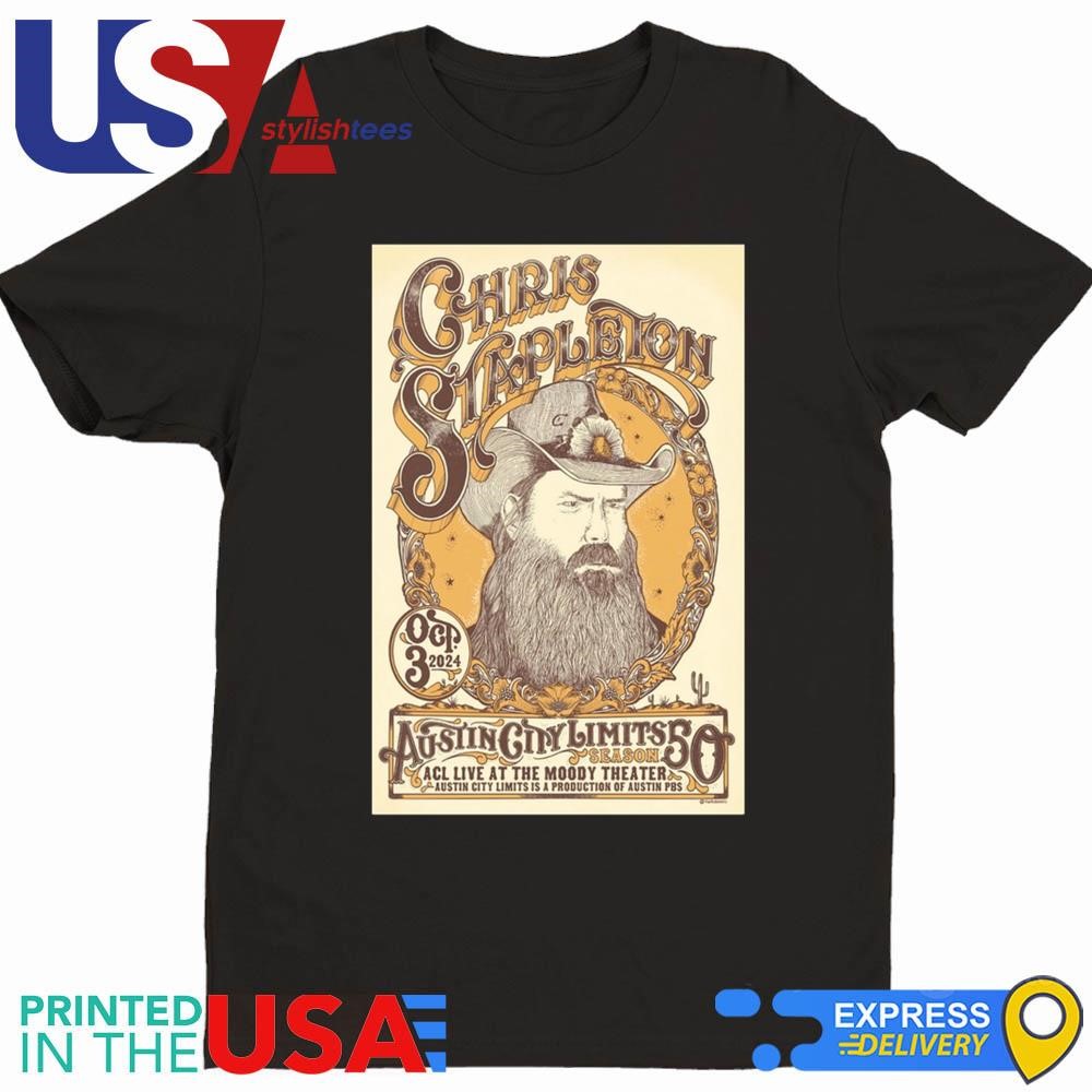 Chris Stapleton October 03 2024 Austin City Limits Music Festival Austin, TX Event Shirt