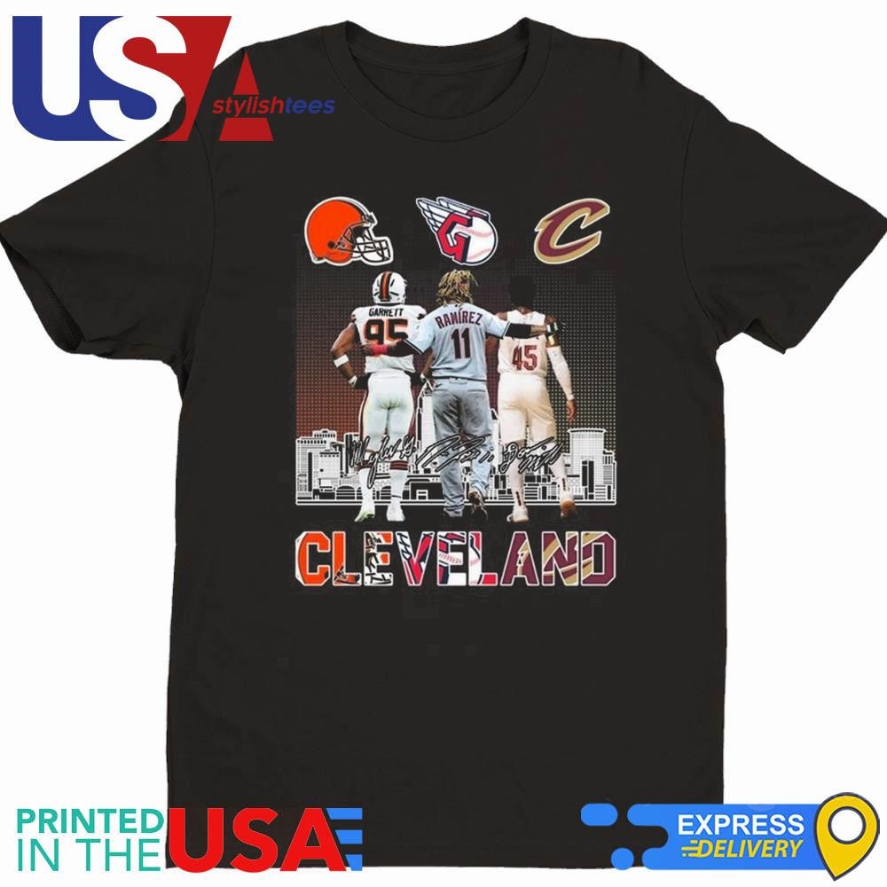 Cleveland Browns x Cleveland Guardians x Cleveland Cavaliers Signatures 2024 Shirt