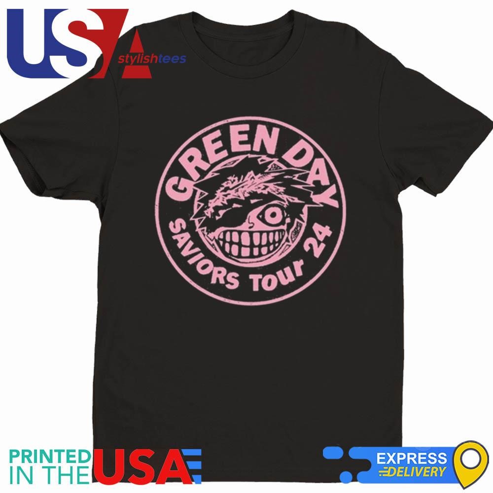 Green Day Bastard Stamp The Saviors Tour 2024 Shirt