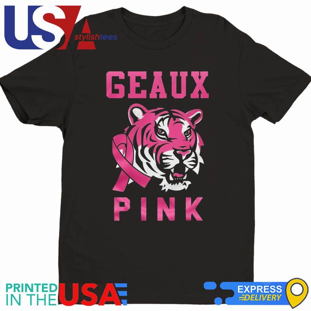 LSU Tigers – Tackle Breast Cancer Geaux Pink Shirt