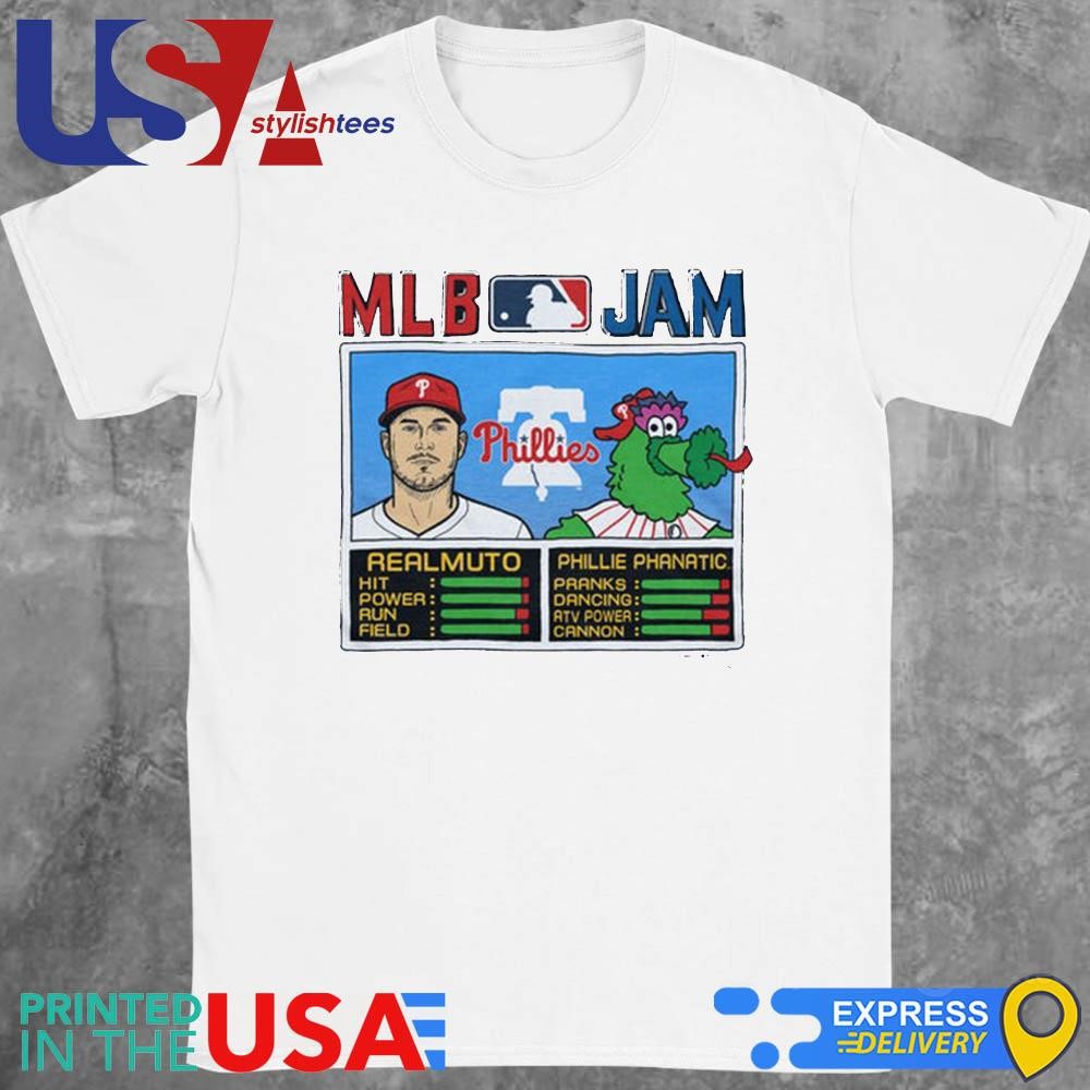 MLB Jam Phillies Realmuto And Phillie Phanatic 2024 Shirt