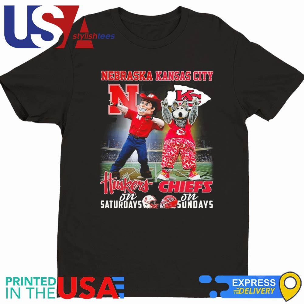 Mascot Nebraska Huskers On Saturdays Kansas City Chiefs On Sundays Shirt