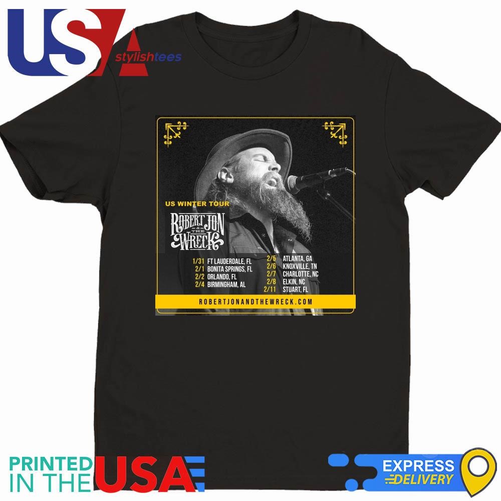 Robert Jon & The Wreck Plot 2024 U.S. Tour Shirt