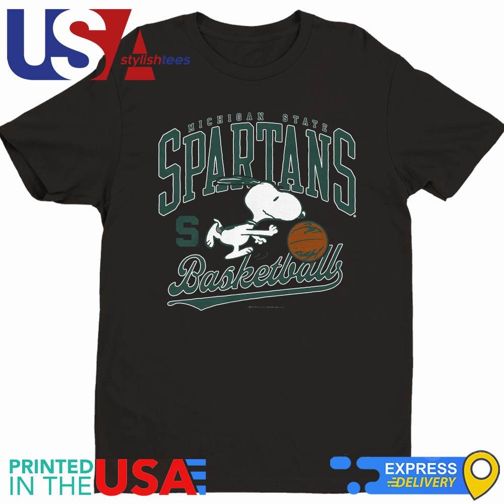 Michigan State Spartans Basketball Snoopy Shirt