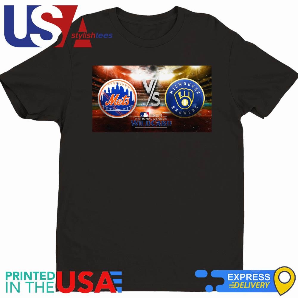 Milwaukee Brewers Vs New York Mets 2024 MLB National League Wild Card Shirt