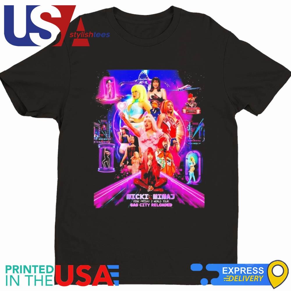 Nicki Minaj Pink Friday 2 World Tour Gag City Reloaded Shirt