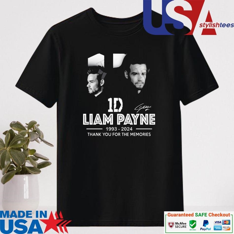 Official 1D Liam Payne 1993-2024 Thank You For The Memories Signature Shirt