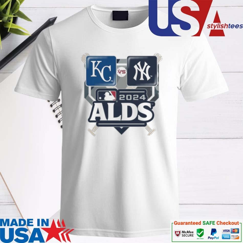 Official 2024 ALDS Dueling Pin – Kansas City Royals vs. New York Yankees MLB Logo Shirt