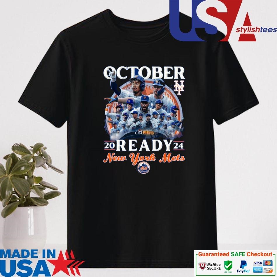 Official 2024 October Ready New York Mets T-shirt