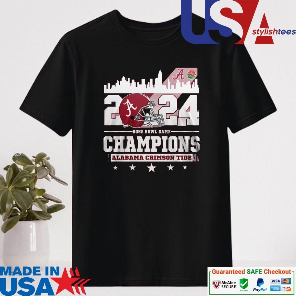 Official Alabama Crimson Tide 2024 Rose Bowl Game Champions Shirt