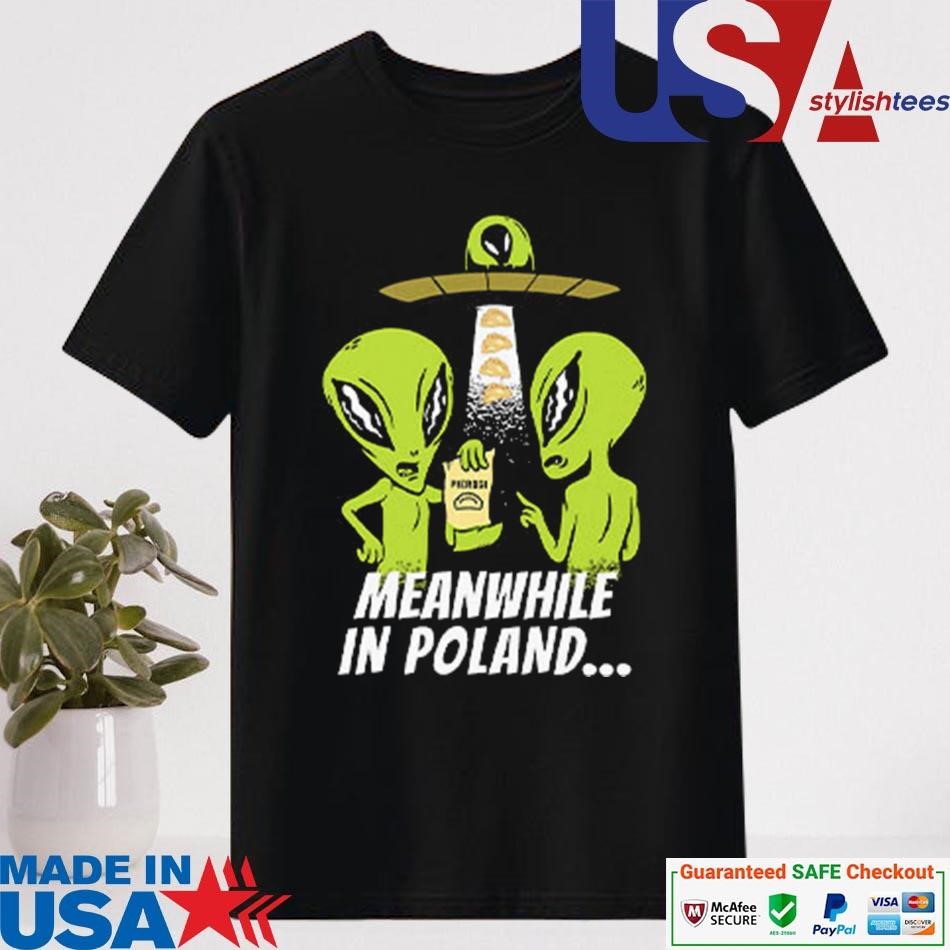 Official Alien Abduction Pierogi Polish Meanwhile In Poland Shirt