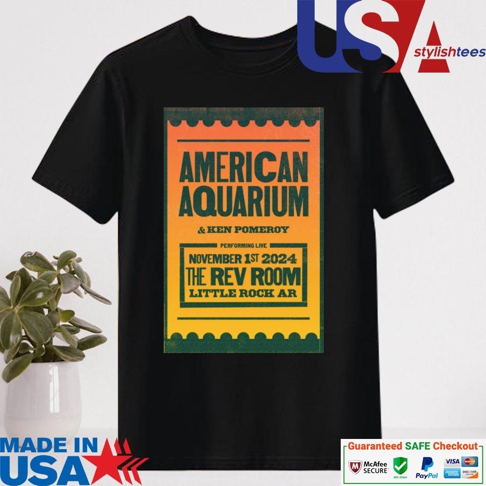 Official American Aquarium Revolution Music Room in Little Rock AR Nov 1 2024 Shirt