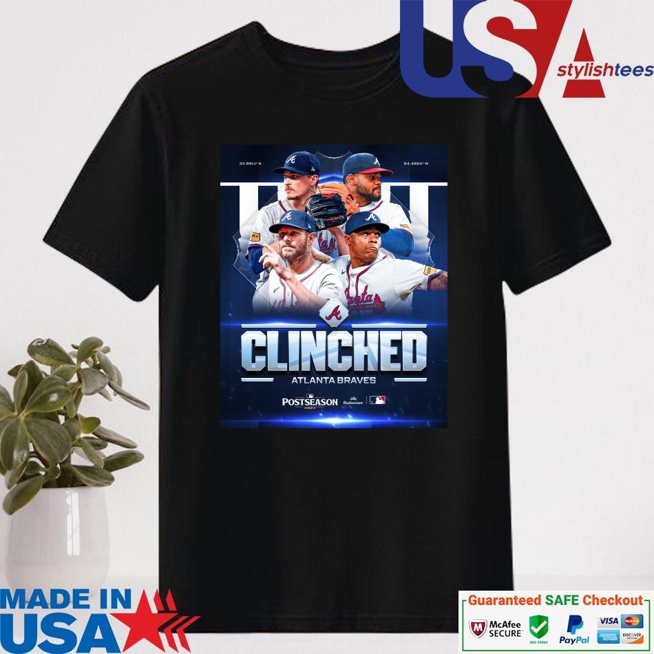 Official Atlanta Braves Clinched 2024 Postseason T-shirt