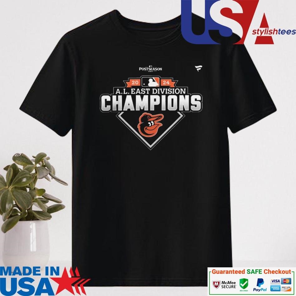 Official Baltimore Orioles 2024 AL East Division Champions Locker Room Shirt