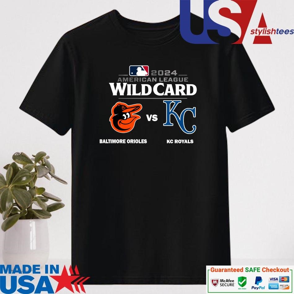 Official Baltimore Orioles Vs Kansas City Royals 2024 MLB American League Wild Card Shirt