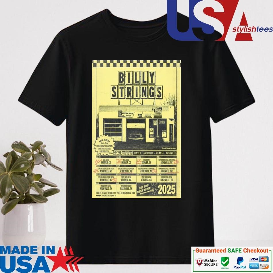 Official Billy Strings Winter Tour 2025 Shirt