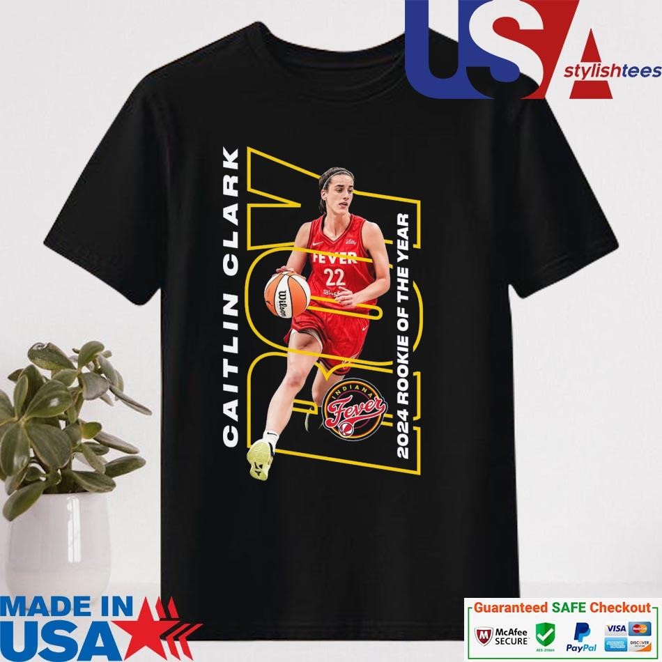 Official Caitlin Clark Indiana Fever 2024 WNBA Rookie Of The Year Shirt