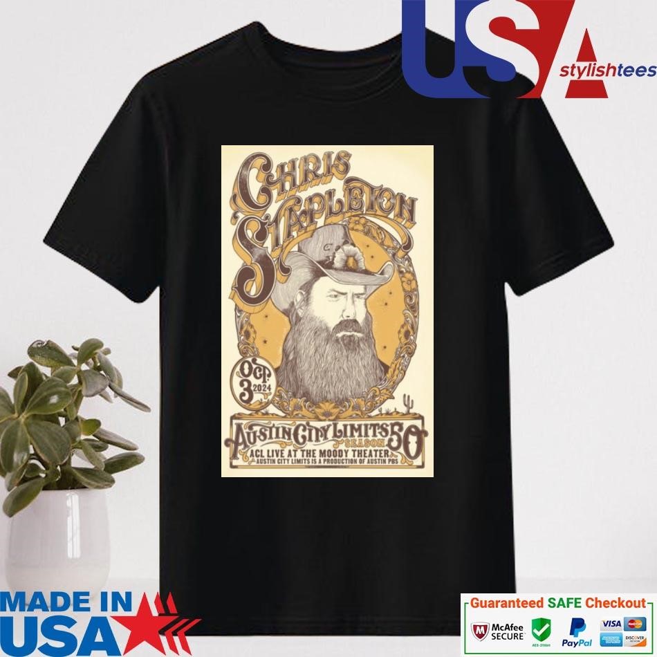 Official Chris Stapleton Oct 3 2024 Live At The Moody Theater, Austin TX Artist Shirt