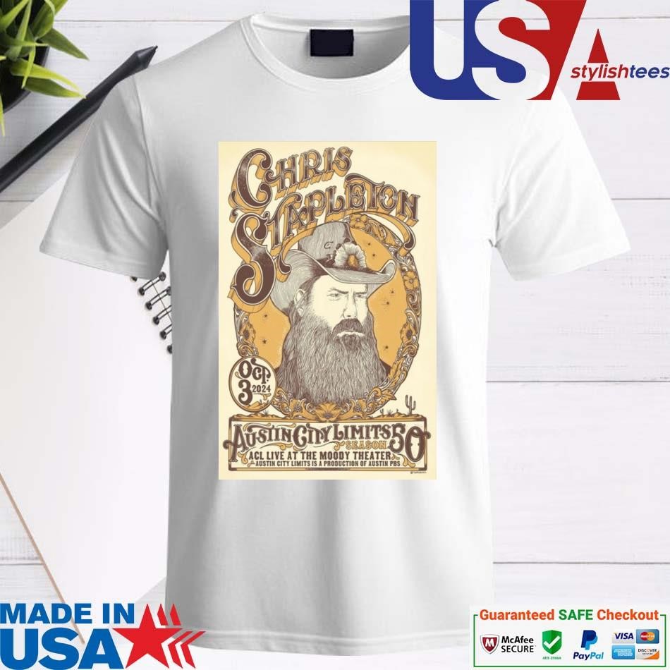 Official Chris Stapleton October 3, 2024 Austin City Limits Live Austin, TX Tour Shirt