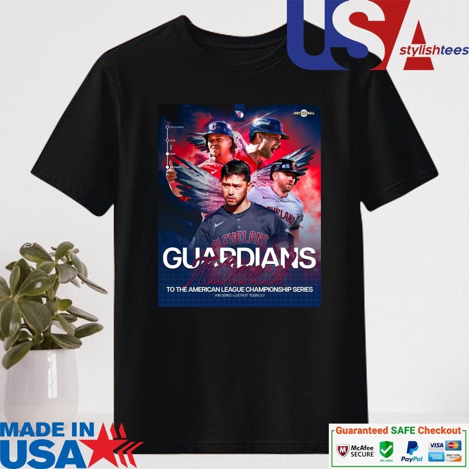 Official Cleveland Guardians 2024 Advance To The American League Championship Series T-Shirt