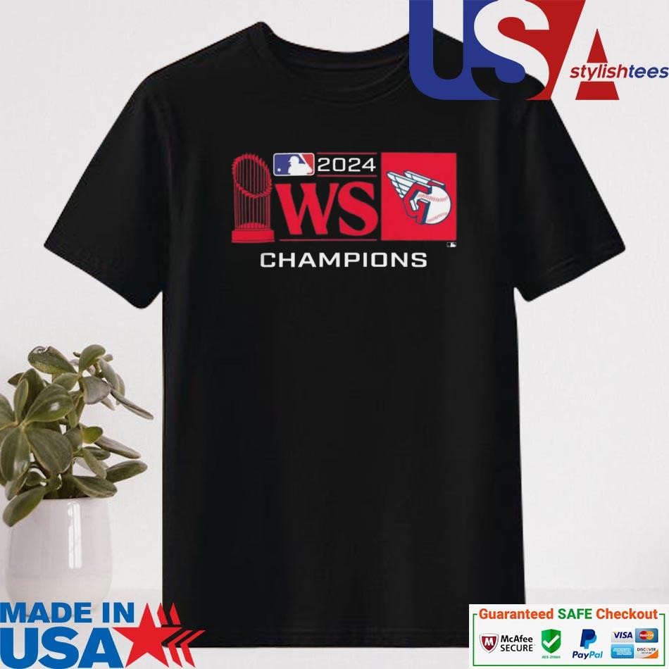 Official Cleveland Guardians 2024 WS Champs Trophy Lockup Shirt