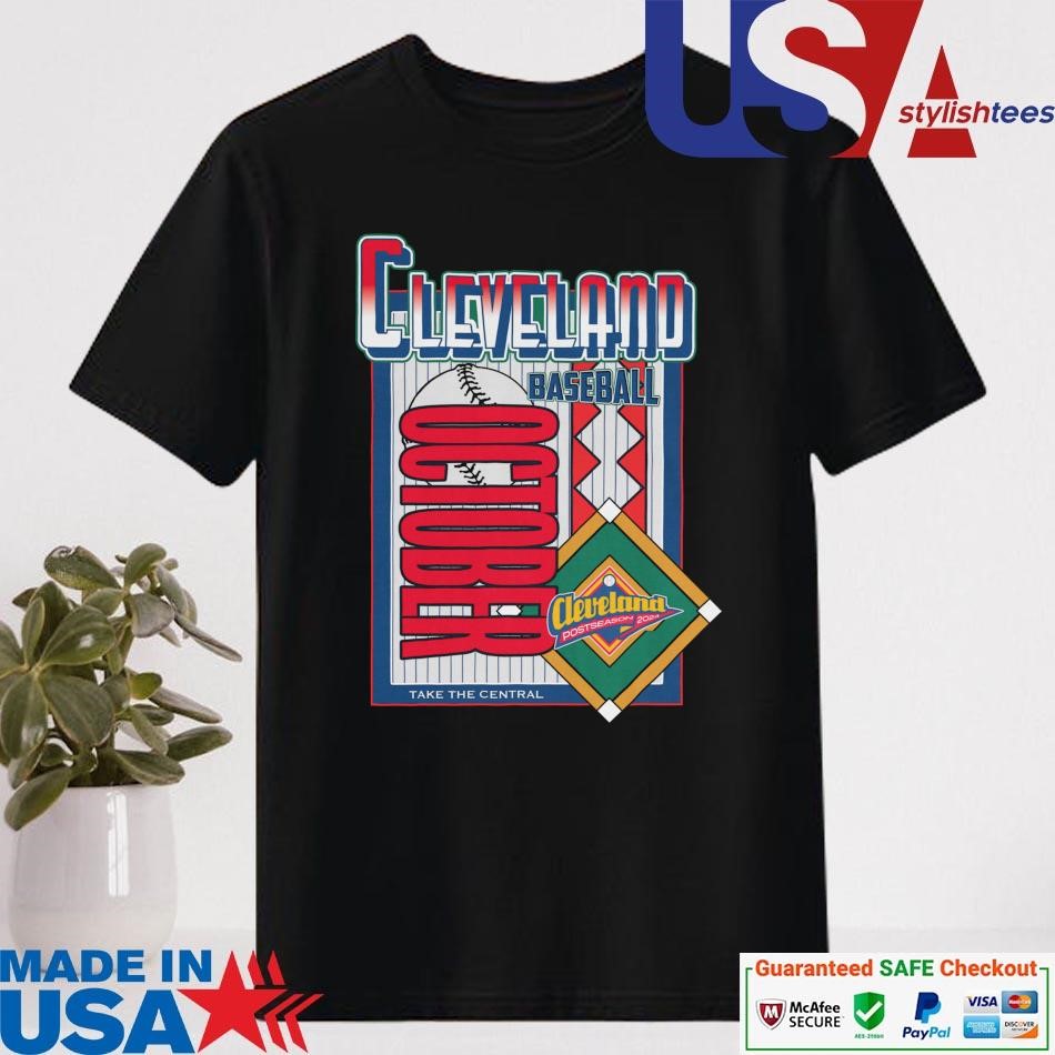 Official Cleveland Guardians Baseball October Take The Central 2024 Shirt