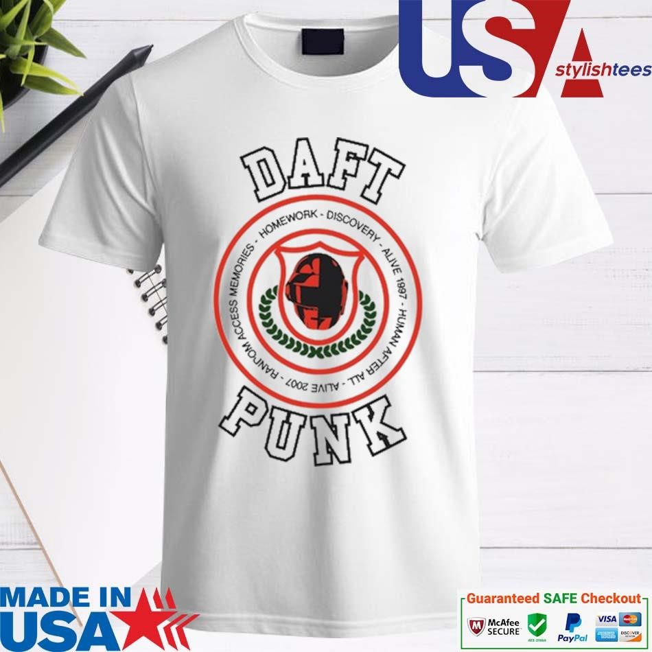 Official Daft Punk Da Funk Collegiate Shirt