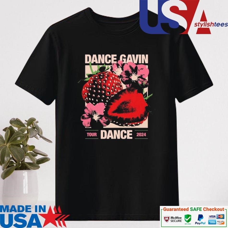 Official Dance Gavin Dance Strawberry Blossom Tour 2024 T-shirt