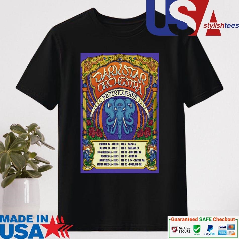 Official Dark Star Orchestra Band Winter Tour 2025 Shirt