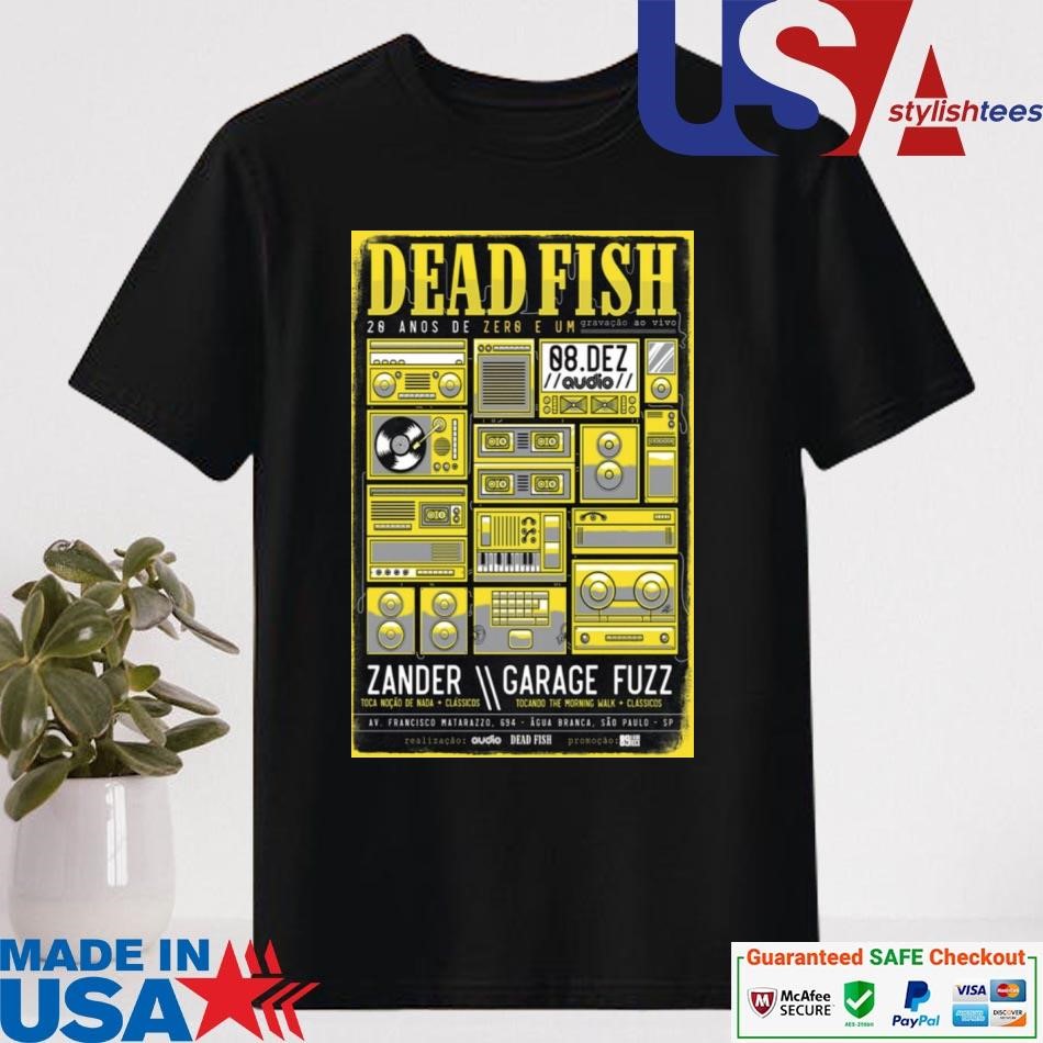 Official Dead Fish December 8, 2024 Audio Club In São Paulo Brazil Tour Shirt