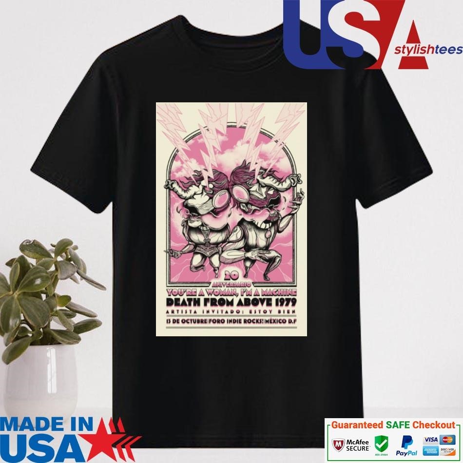 Official Death From Above 1979 Foro Indie Rocks Mexico City October 13 2024 Event Shirt