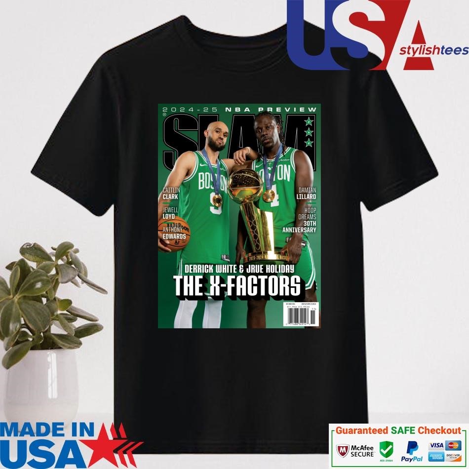 Official Derrick White And Jrue Holiday The X-Factors Slam 2024-2025 NBA Preview Shirt