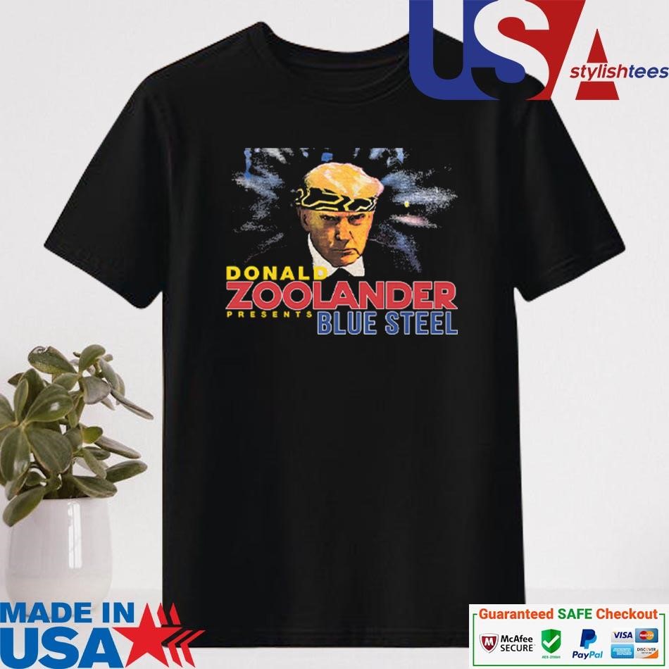 Official Donald Zoolander Presents Blue Steel Shirt