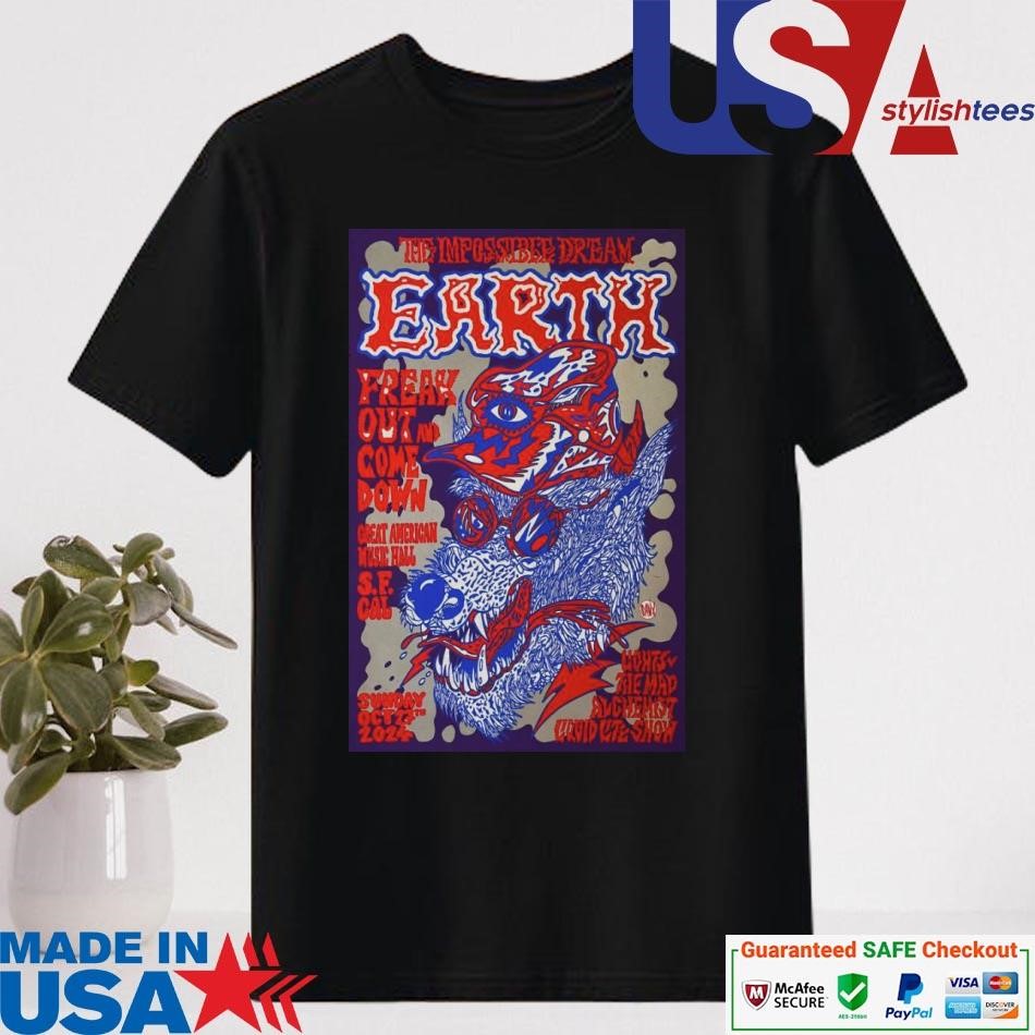 Official Earth Oct 27 2024 Great American Music Hall In San Francisco CA Shirt