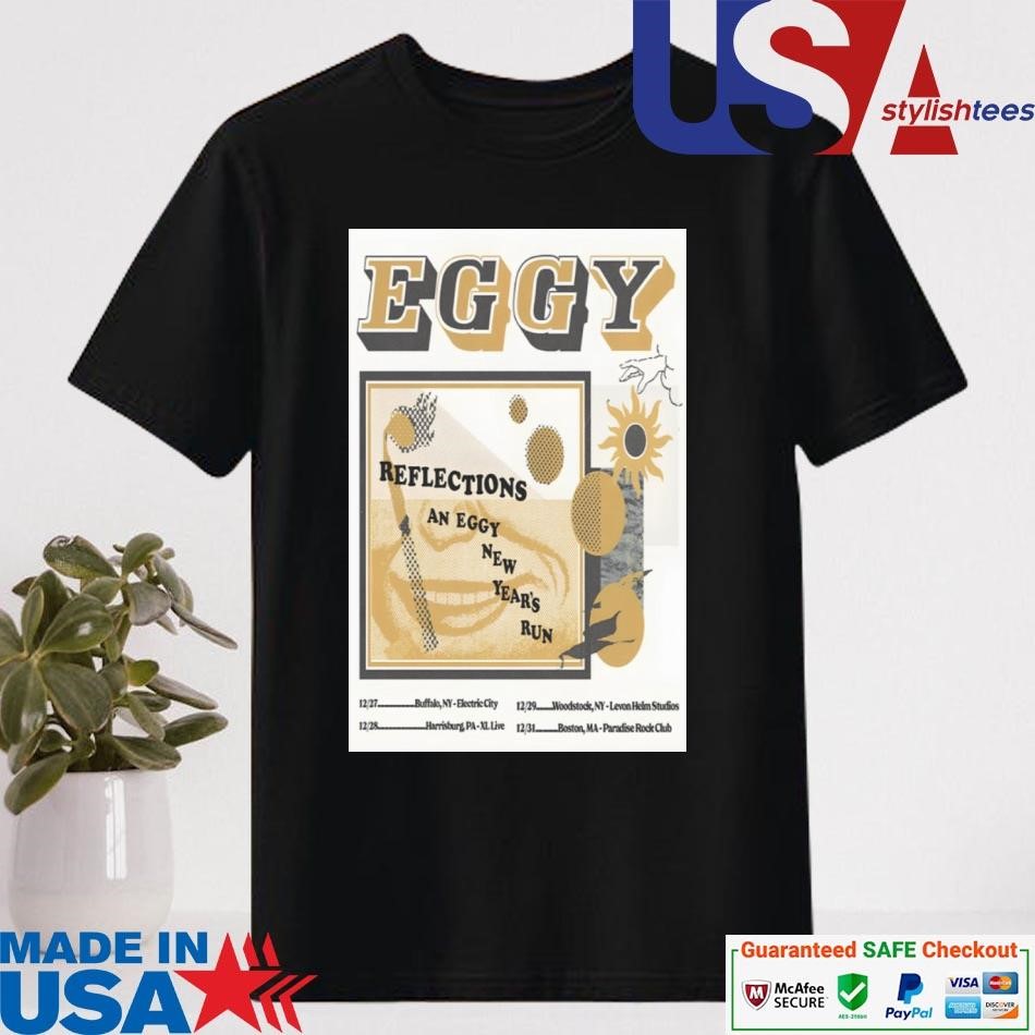 Official Eggy Reflections An New Year's Run Tour 2024 Shirt