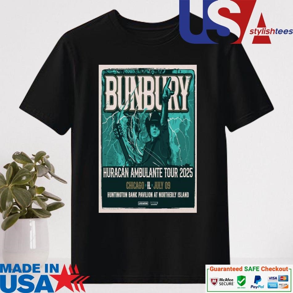 Official Enrique Bunbury Chicago IL July 9th 2025 Shirt