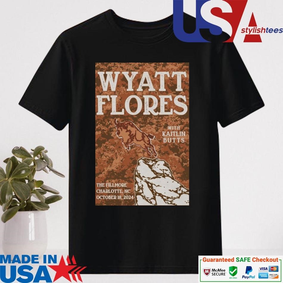 Official Event Wyatt Flores With Kaitlin Butts Charlotte, NC The Fillmore Oct 18 2024 Shirt