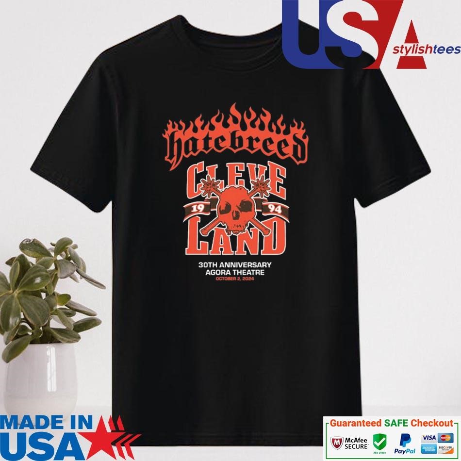 Official Hatebreed T-shirt Cleveland, OH October 02, 2024 T-shirt