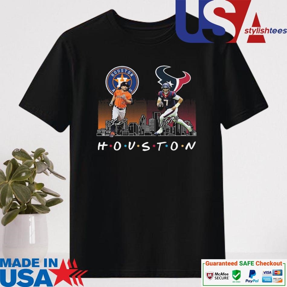 Official Houston Astros Baseball Houston Texans Football The Friends The Proud Signatures Shirt