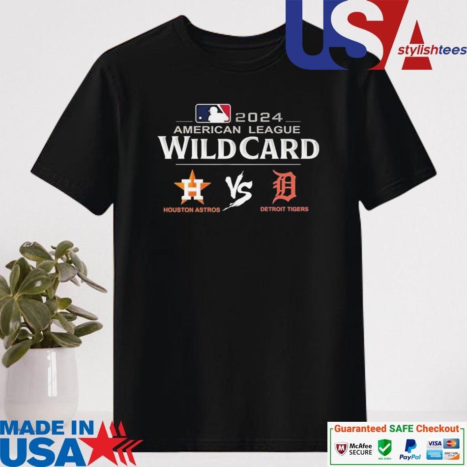 Official Houston Astros Vs Detroit Tigers 2024 MLB AL Wild Card Shirt