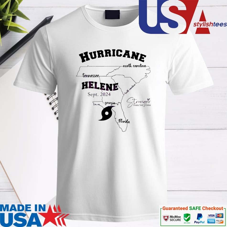 Official Hurricane Helene 2024 Stronger Than The Storm Shirt