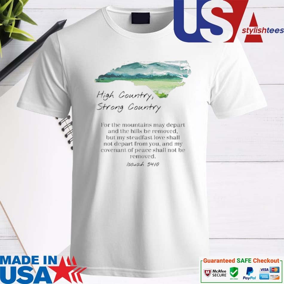 Official Hurricane Helene High Country Strong Country T-shirt